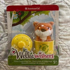American girl wellie wisher fox and composting can brand new